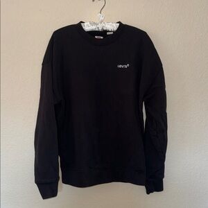 Levi's Classic Black Oversized Crewneck Sweater
